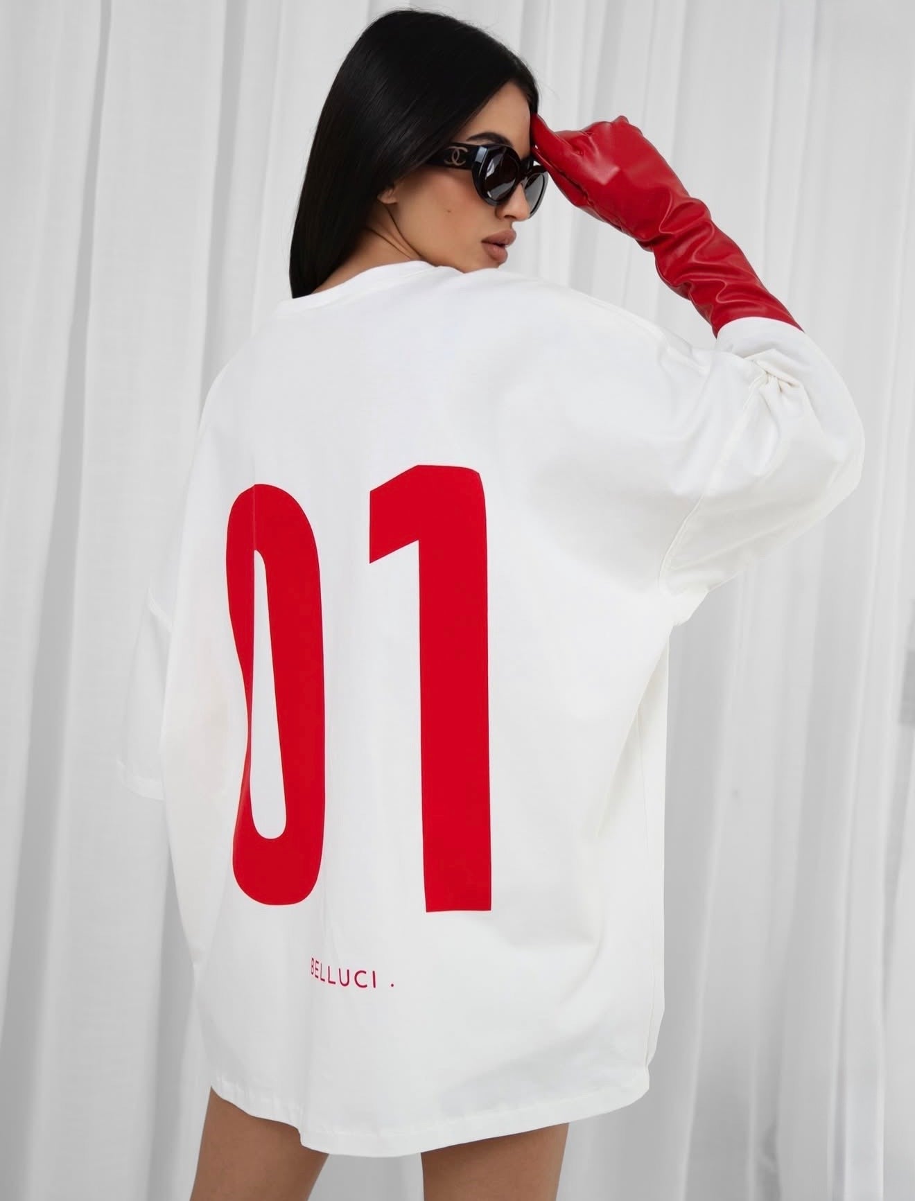 SUKIENKO T - SHIRT - AVENUE 01 WHITE Belluci - Veretti Boutique