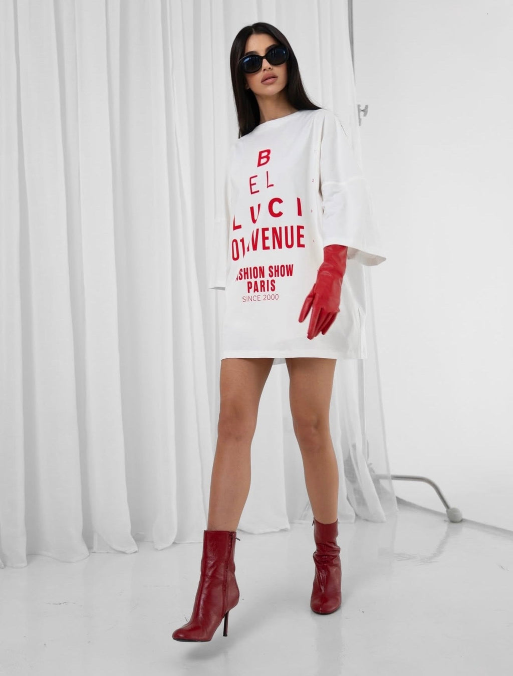 SUKIENKO T - SHIRT - AVENUE 01 WHITE Belluci - Veretti Boutique
