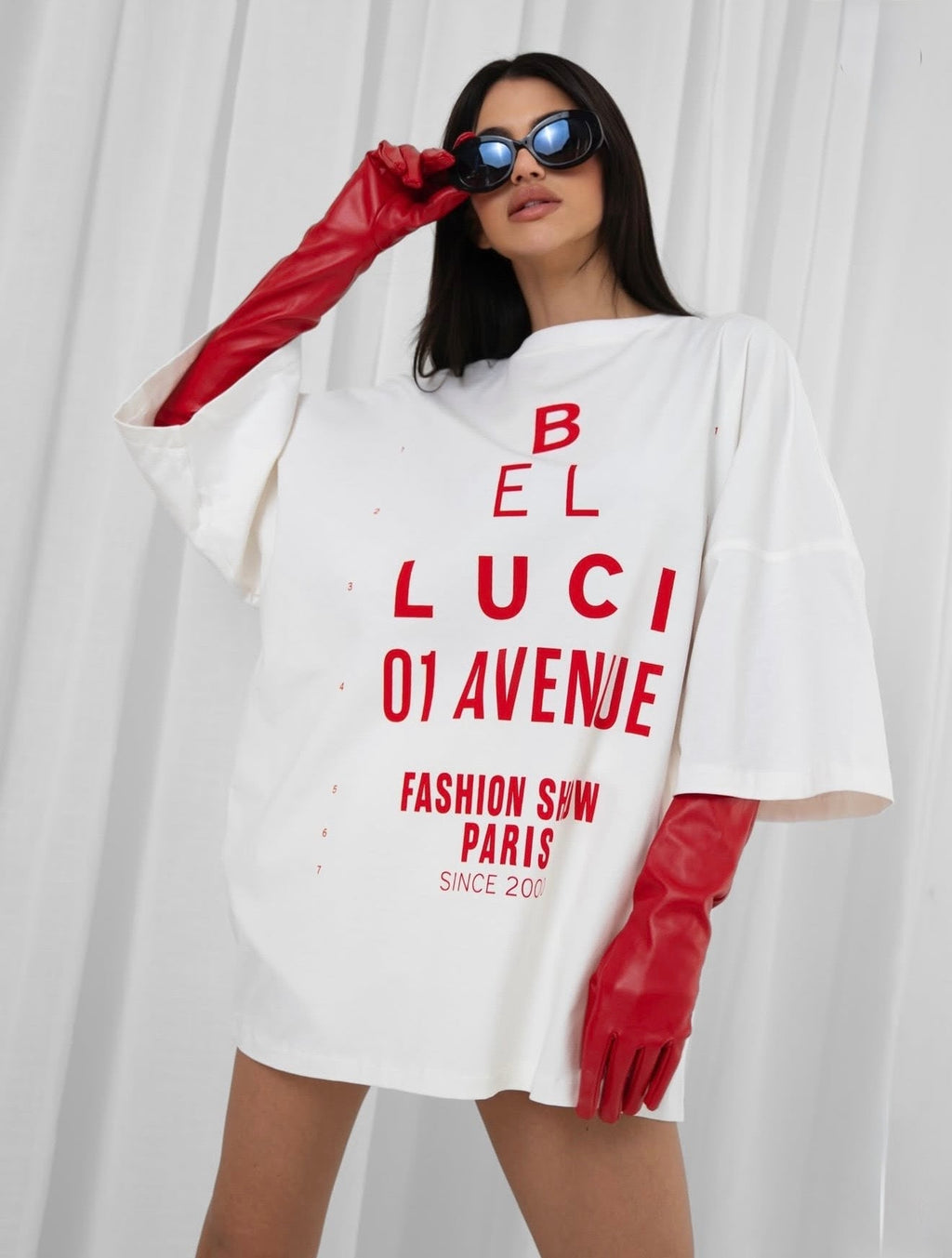 SUKIENKO T - SHIRT - AVENUE 01 WHITE Belluci - Veretti Boutique