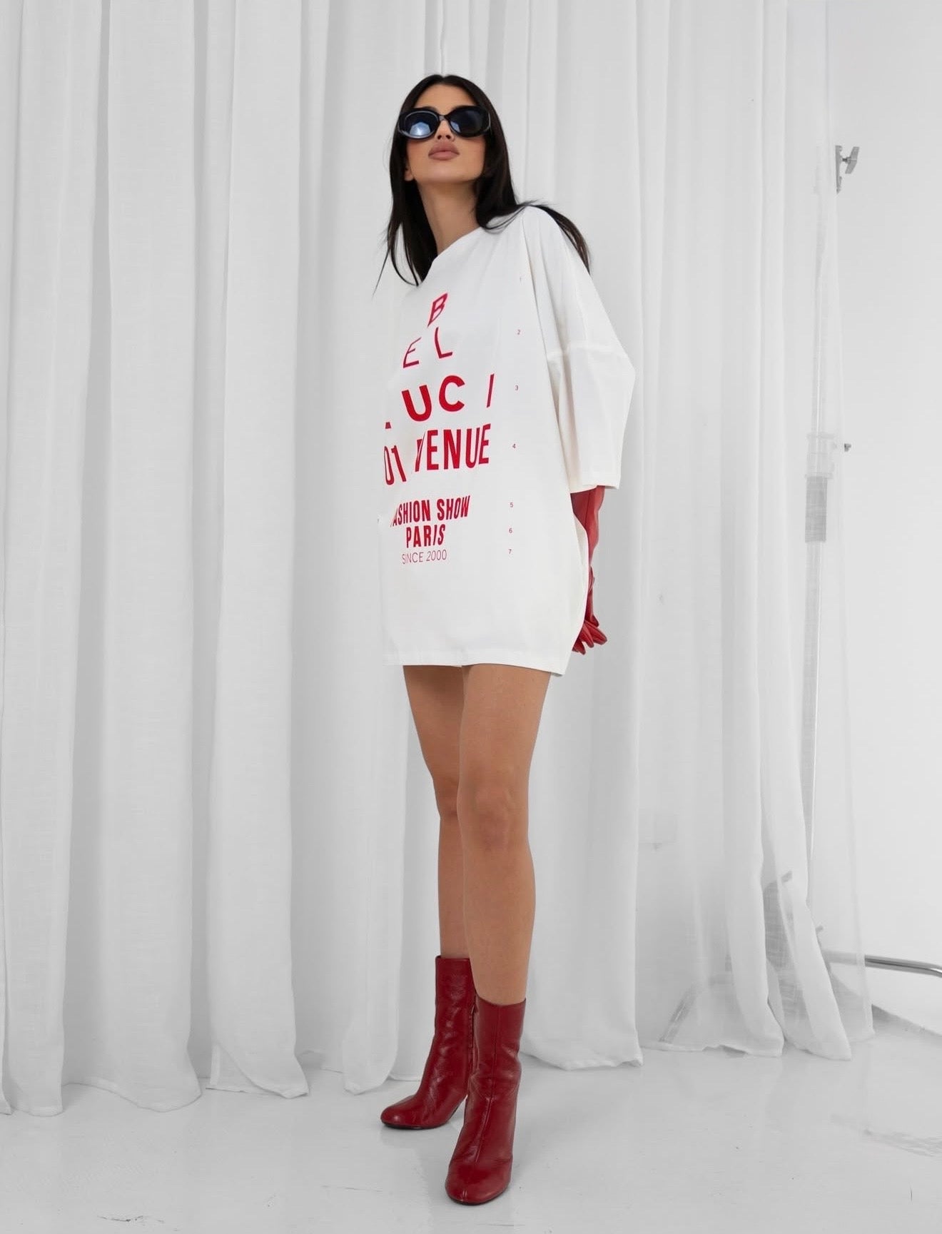 SUKIENKO T - SHIRT - AVENUE 01 WHITE Belluci - Veretti Boutique