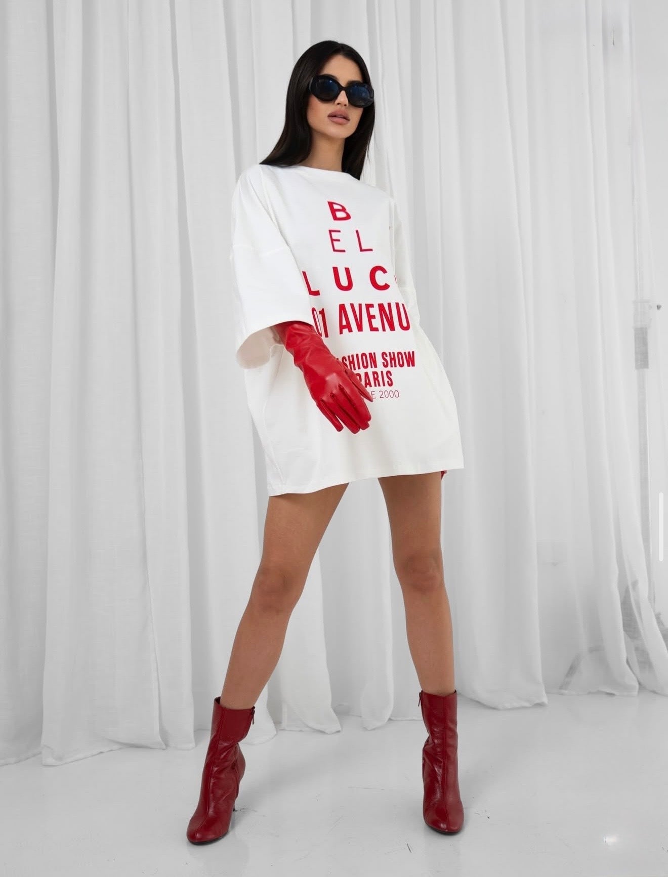 SUKIENKO T - SHIRT - AVENUE 01 WHITE Belluci - Veretti Boutique