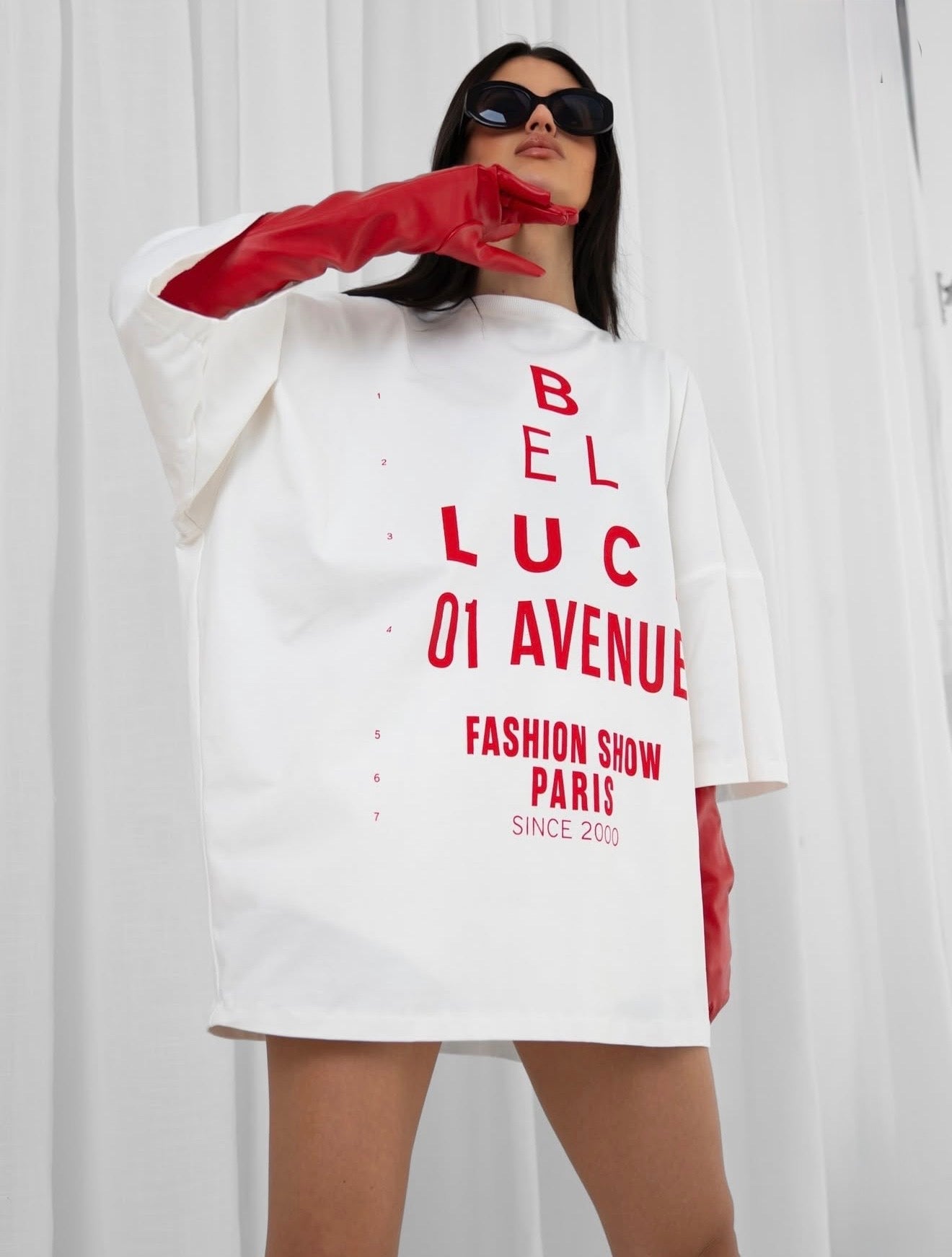 SUKIENKO T - SHIRT - AVENUE 01 WHITE Belluci - Veretti Boutique