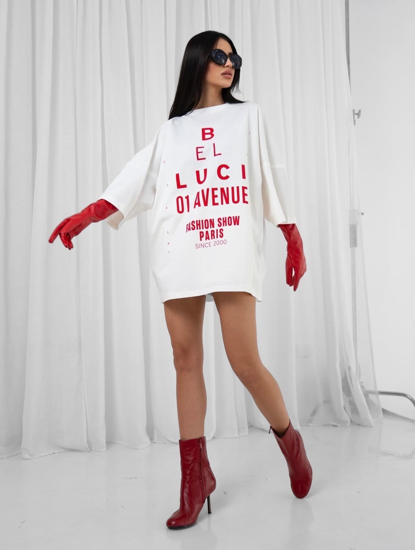 SUKIENKO T - SHIRT - AVENUE 01 WHITE Belluci - Veretti Boutique