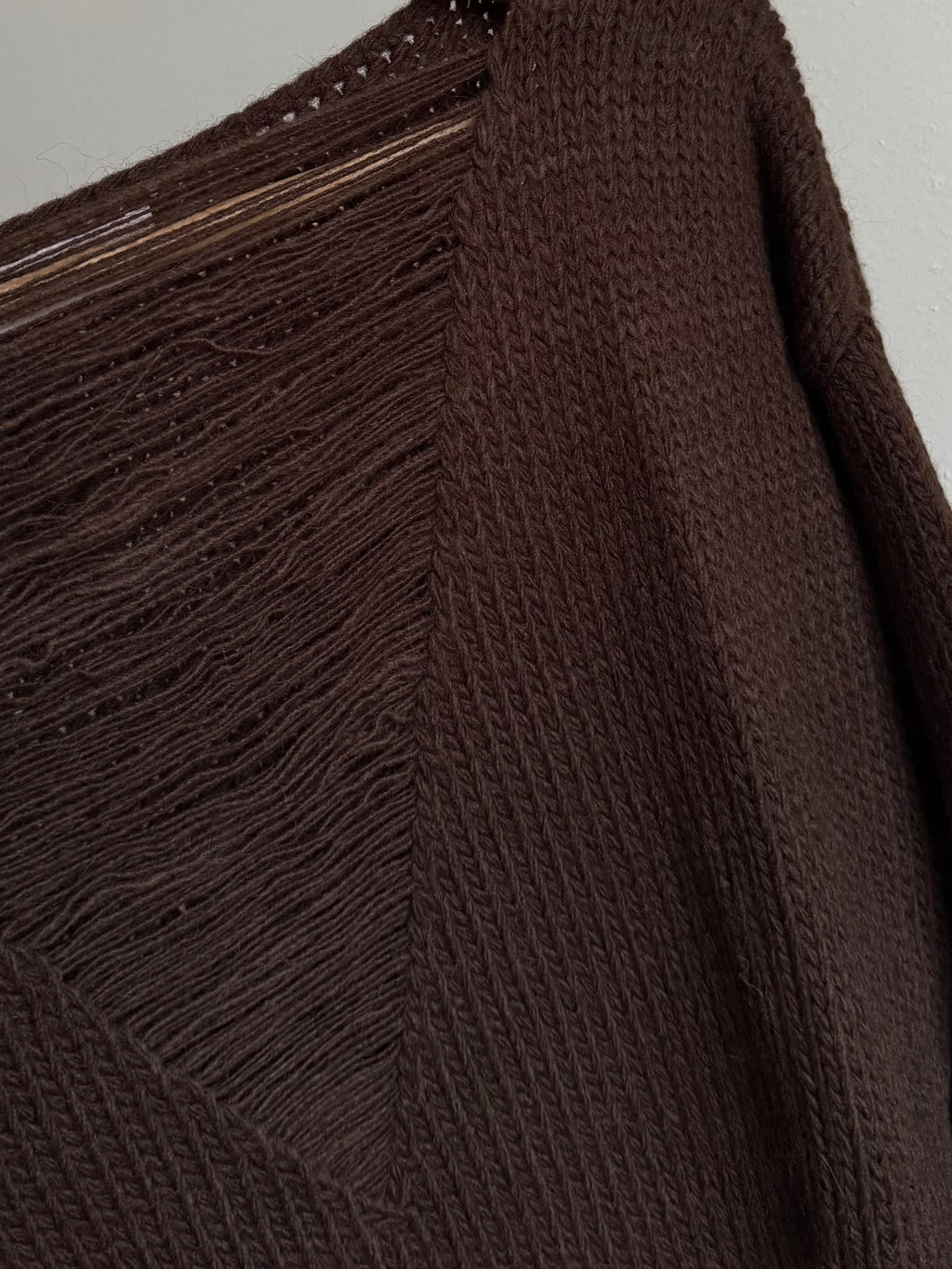 Sweterkowa sukienka/tunika gorzka czekolada (zdjęcie poglądowe na sprzedaż kolor z ostatniego zdjęcia) 25% alpaka i 25% wełna - Veretti Boutique