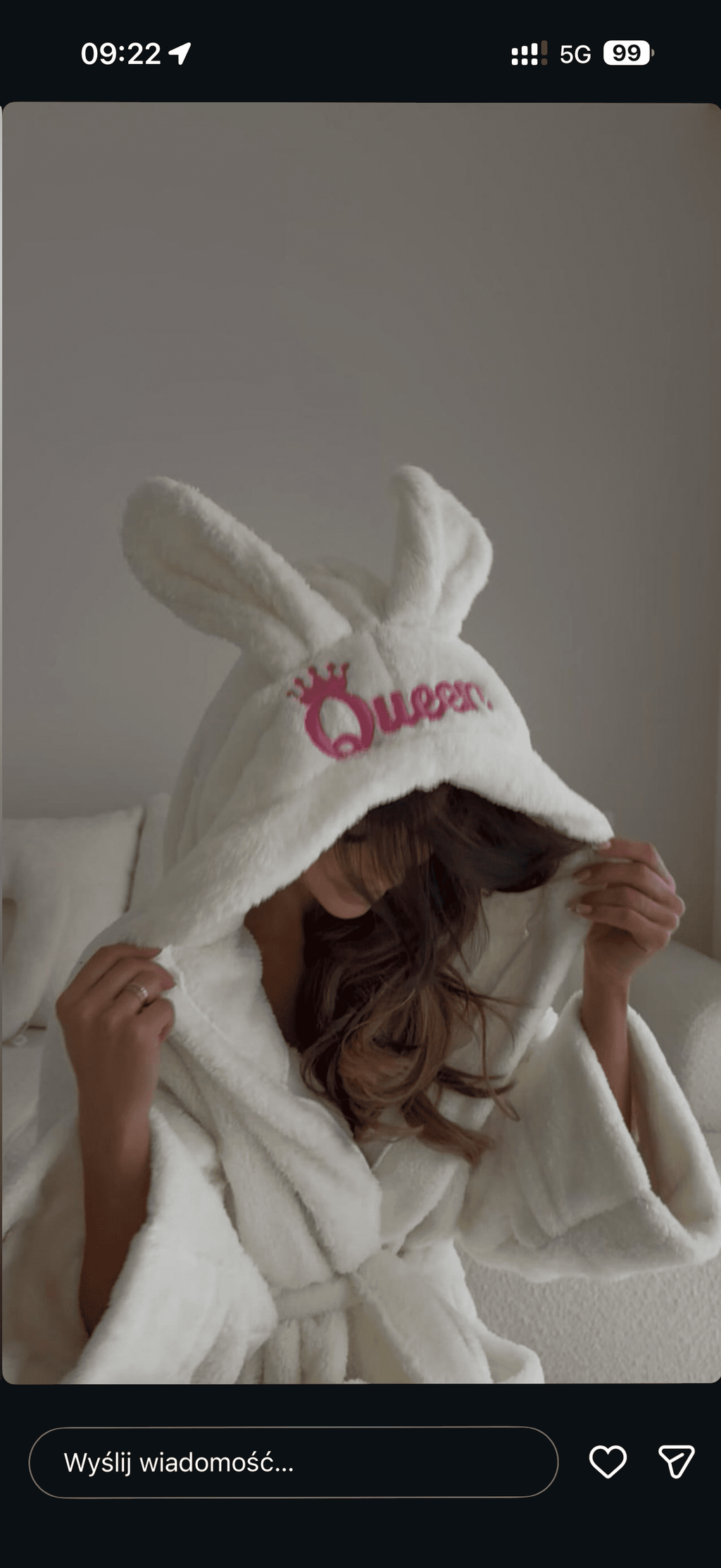 Szlafrok Queen różowy - Veretti Boutique