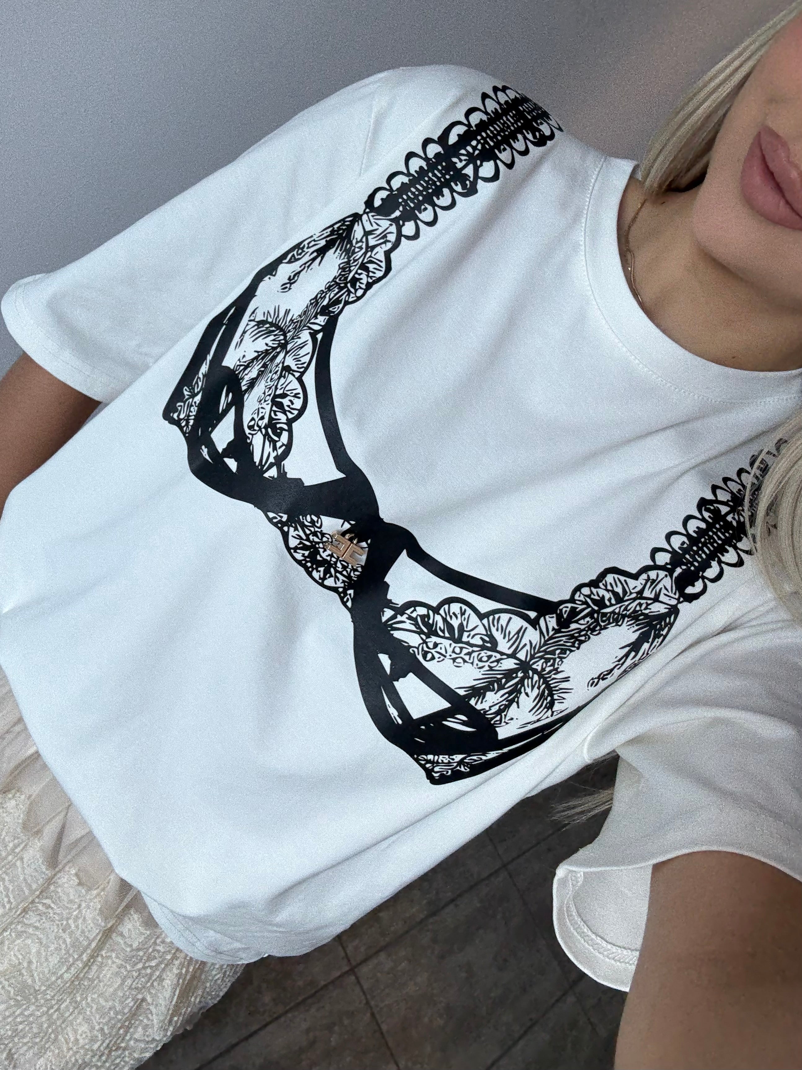 T-shirt biały 100% bawełna - Veretti Boutique