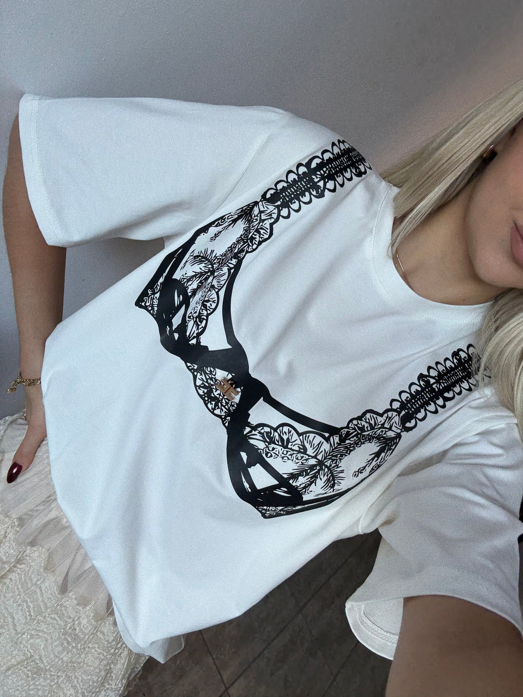 T-shirt biały 100% bawełna - Veretti Boutique