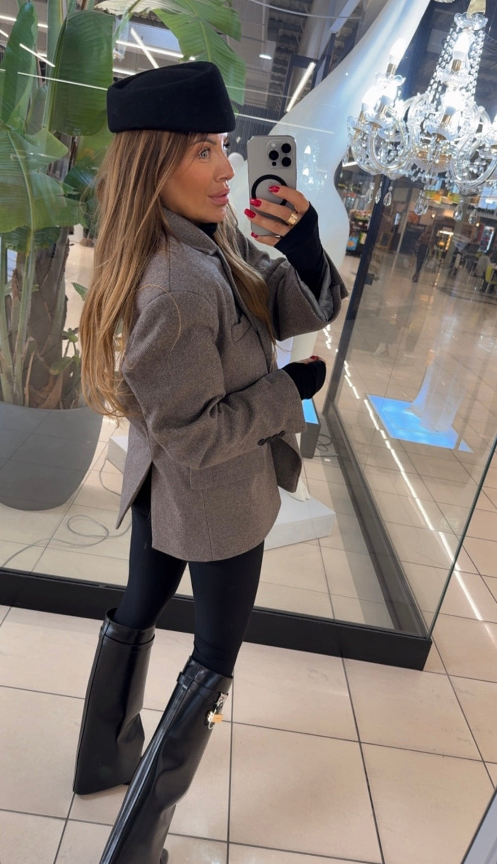 Toczek 100% Wełna EMO - Veretti Boutique