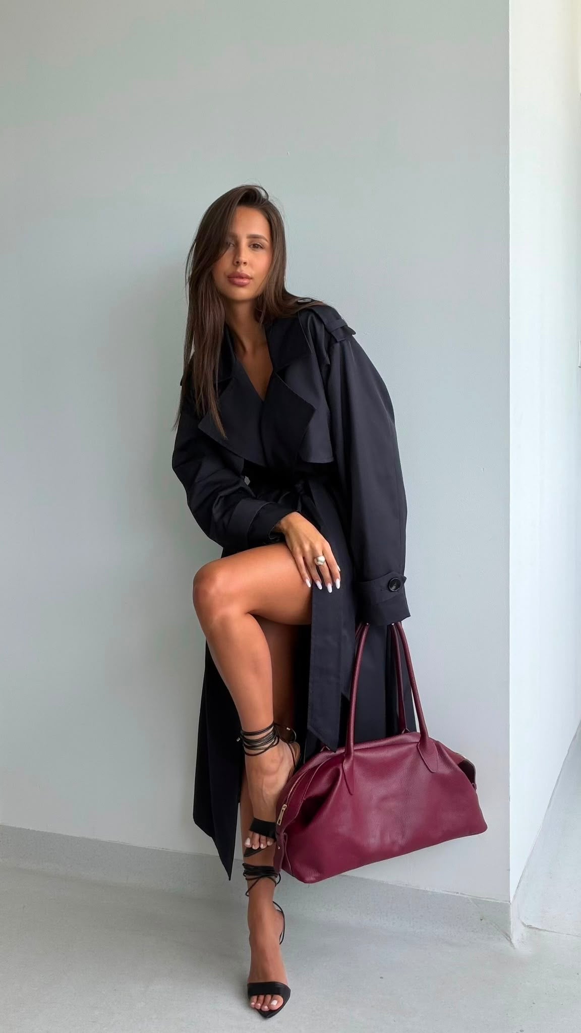 Torba skórzana BORDO (w środku saszetka) EMO - Veretti Boutique