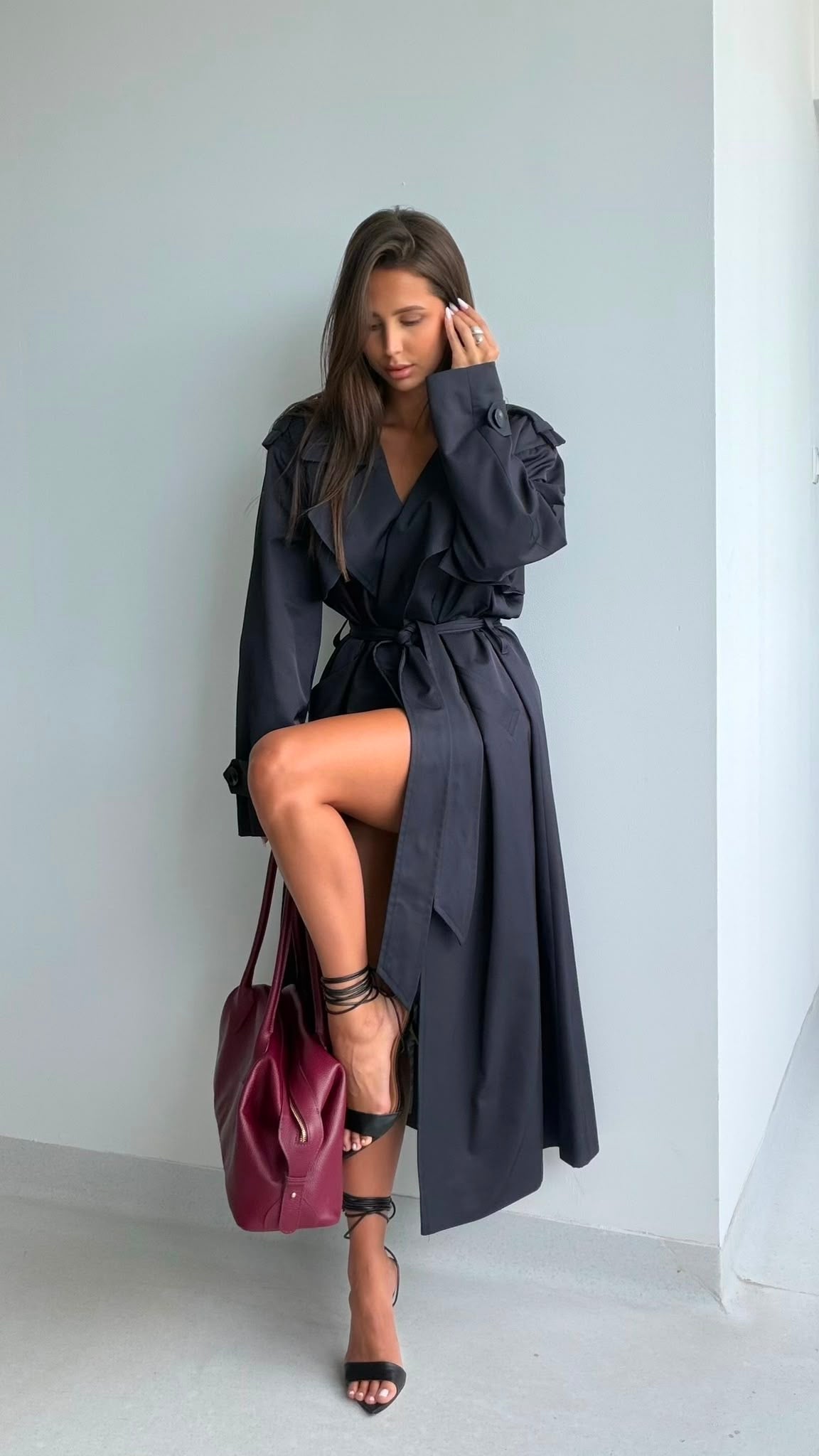Torba skórzana BORDO (w środku saszetka) EMO - Veretti Boutique