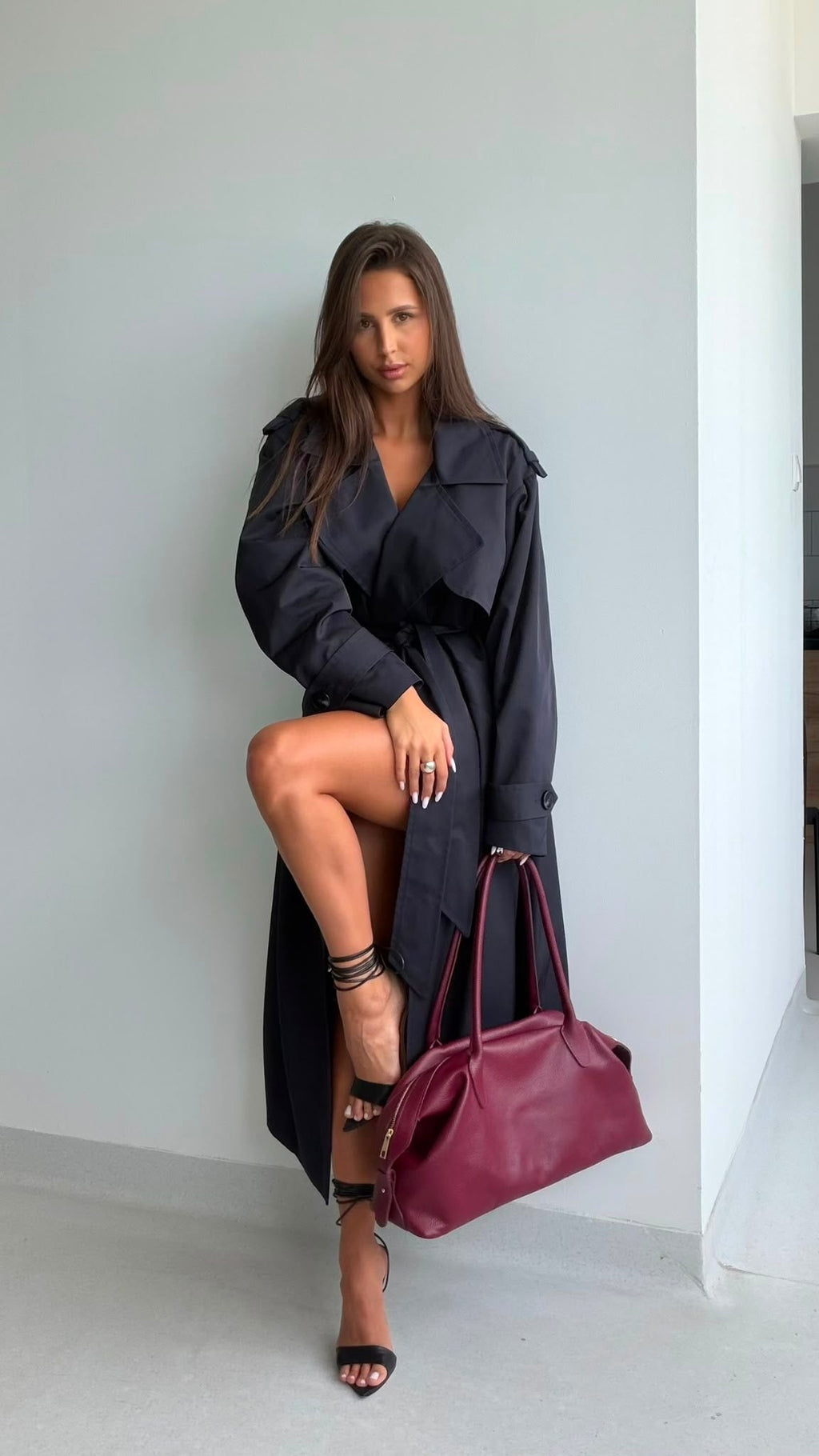 Torba skórzana BORDO (w środku saszetka) EMO - Veretti Boutique