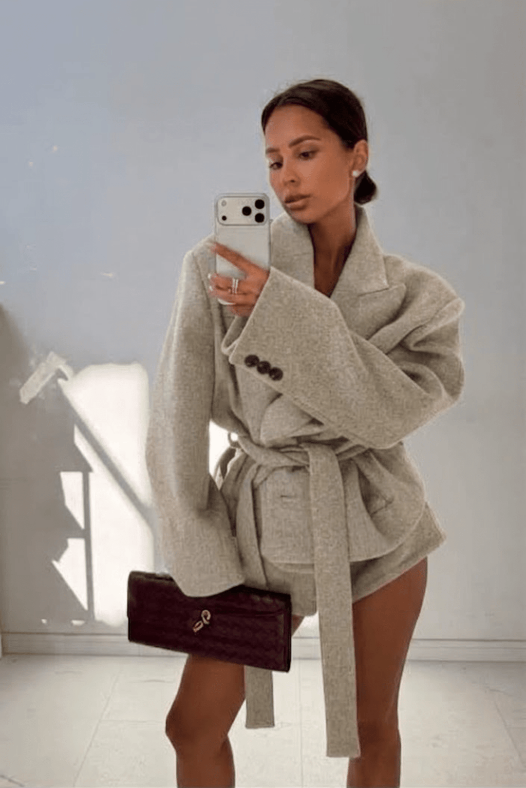 Trencz Alma - 60% Wełna Beż EMO - Veretti Boutique